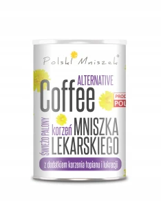 Kawa z korzenia mniszka lekarskiego z korzeniem łopianu i lukrecji.